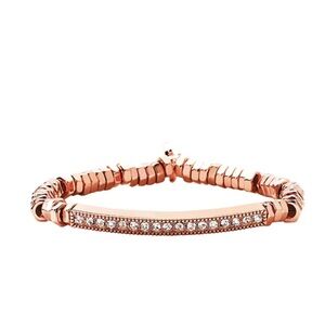Elegant Rose Gold Bracelet with Austrian Crystals